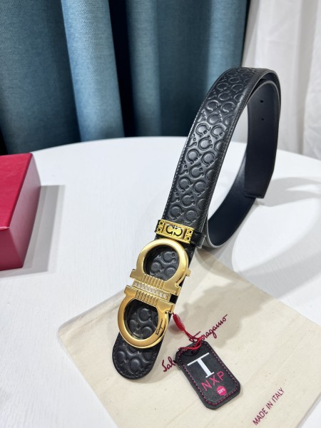 Streetwear Belt Ferragamo 319645 size:3.5cm