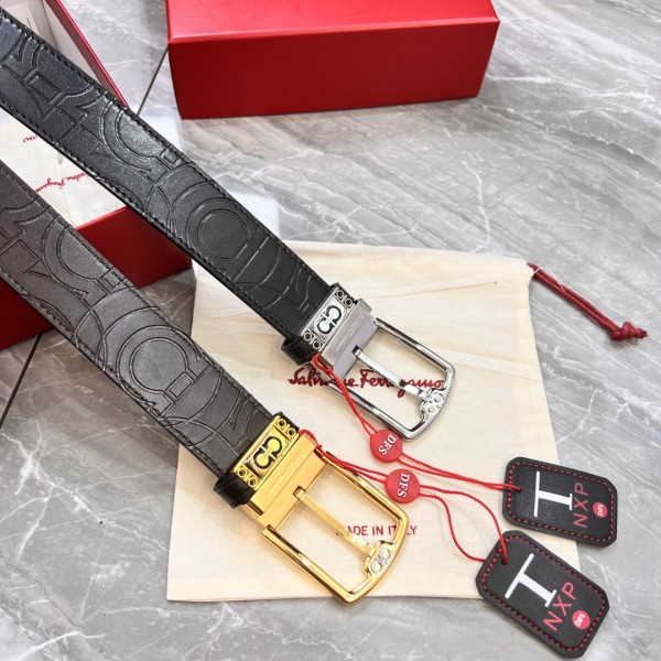 Streetwear Belt Ferragamo 319833 size:3.5cm