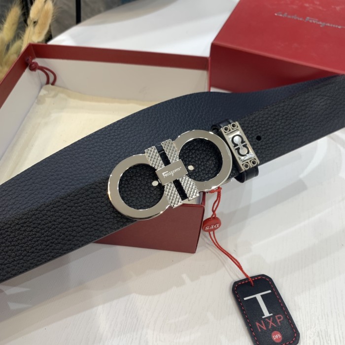 Streetwear Belt Ferragamo 319595 size:3.5cm