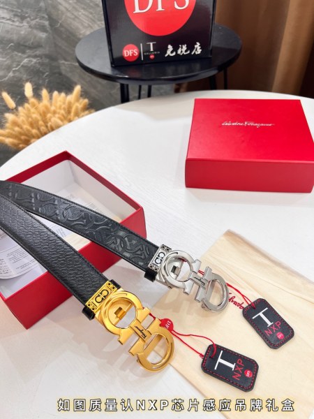 Streetwear Belt Ferragamo 319772 size:3.5cm