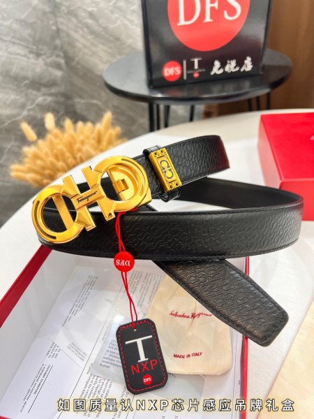 Streetwear Belt Ferragamo 319772 size:3.5cm