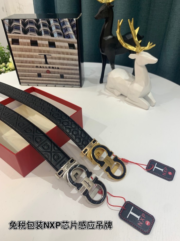 Streetwear Belt Ferragamo 319526 size:3.5cm