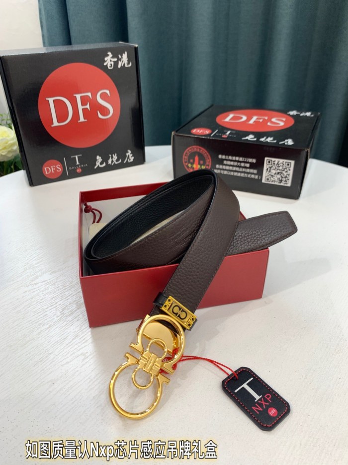 Streetwear Belt Ferragamo 319474 size:3.5cm