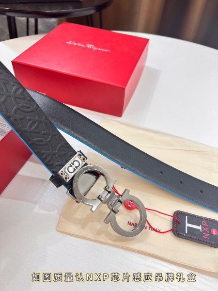 Streetwear Belt Ferragamo 319725 size:3.5cm