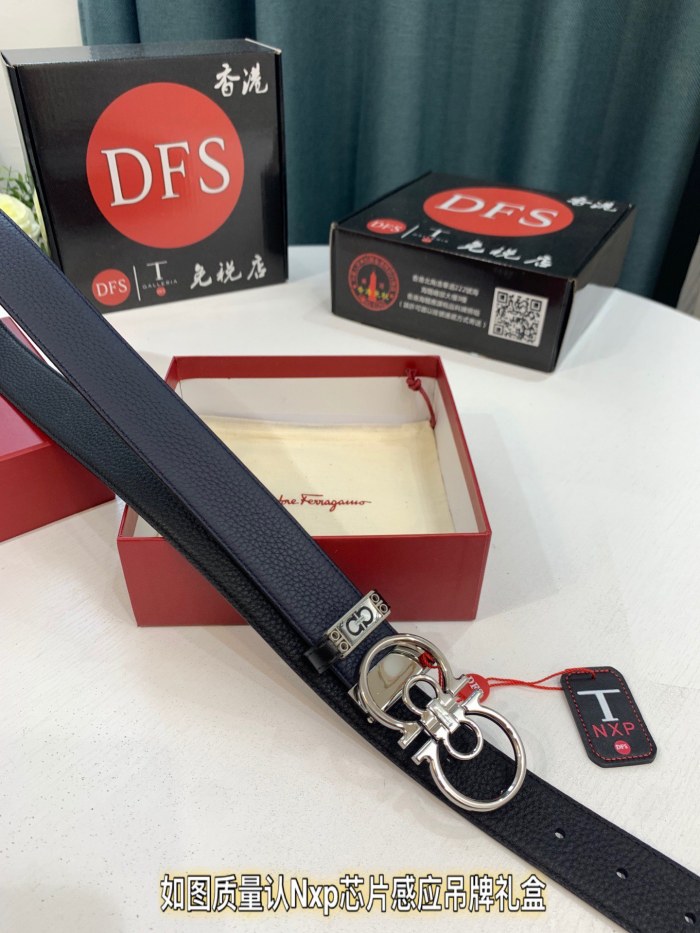 Streetwear Belt Ferragamo 319472 size:3.5cm