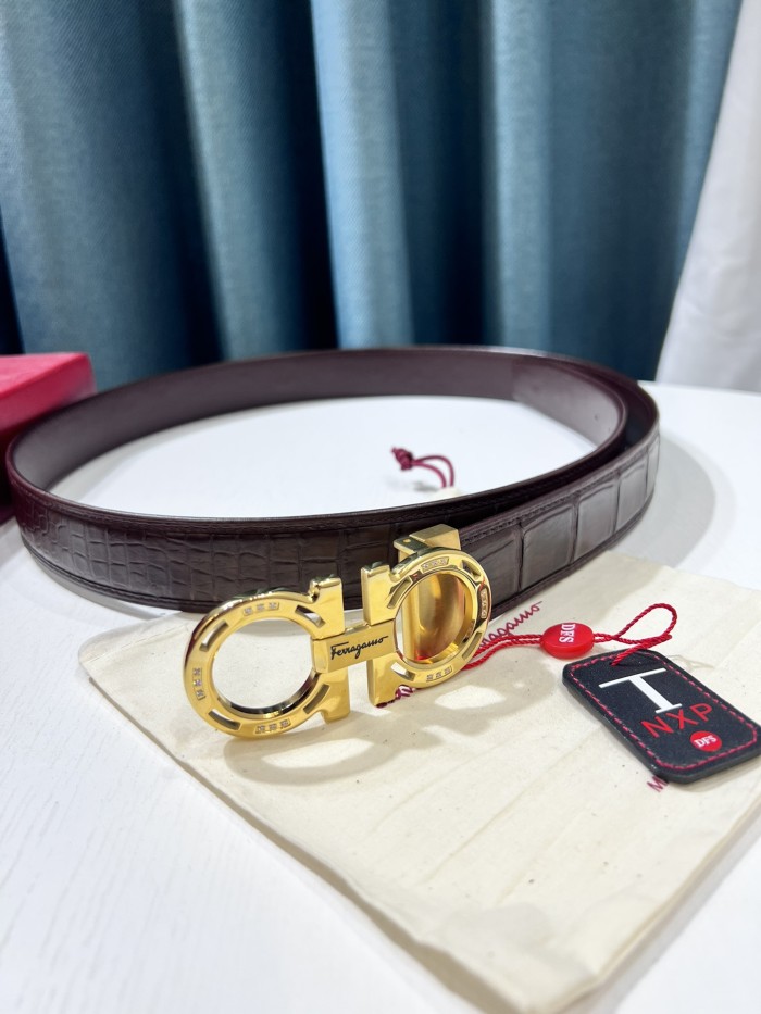 Streetwear Belt Ferragamo 319547 size:3.5cm