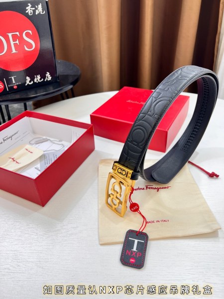 Streetwear Belt Ferragamo 319754 size:3.5cm