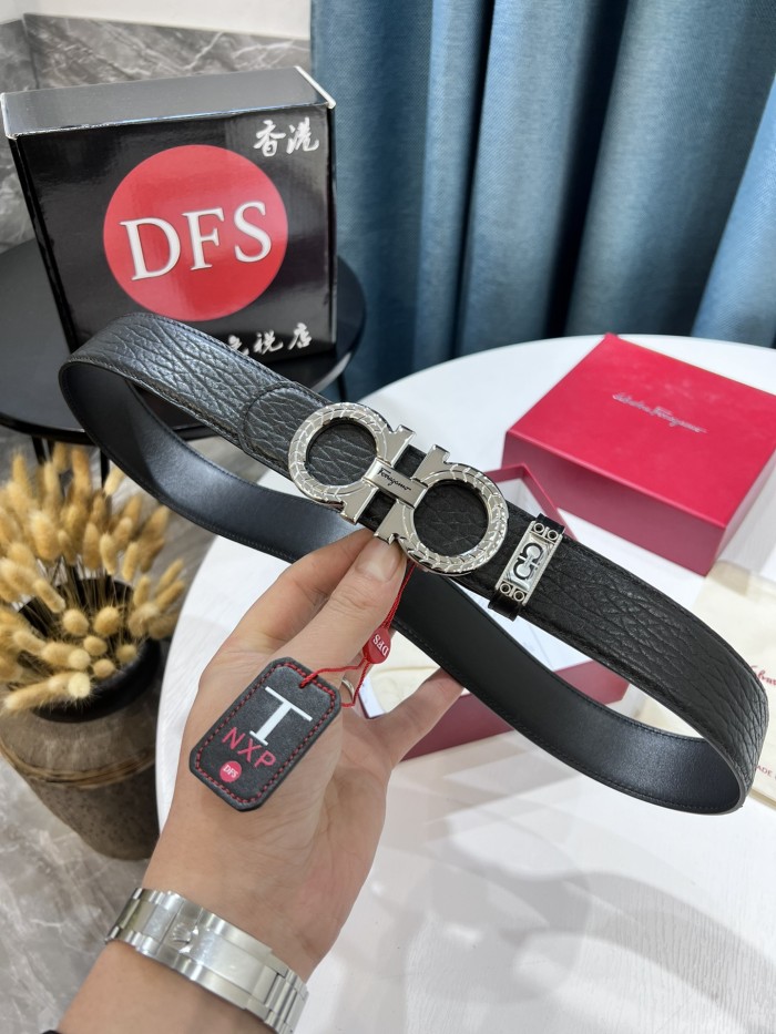 Streetwear Belt Ferragamo 319617 size:3.5cm