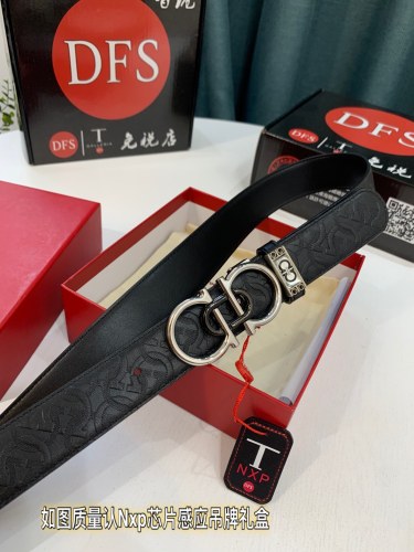 Streetwear Belt Ferragamo 319483 size:3.5cm