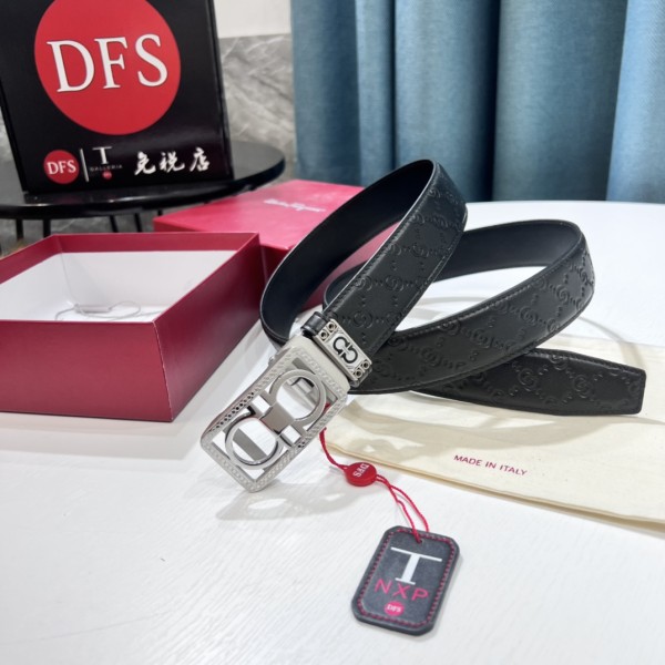 Streetwear Belt Ferragamo 319629 size:3.5cm