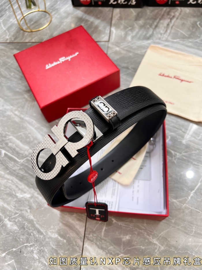 Streetwear Belt Ferragamo 319841 size:3.5cm