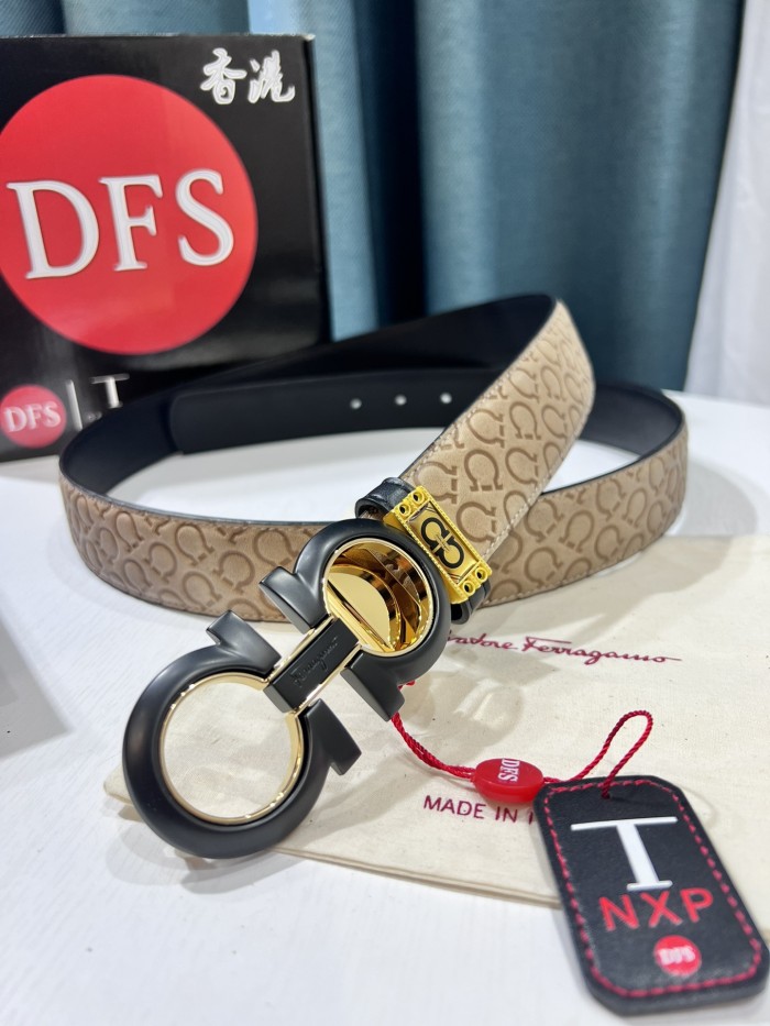 Streetwear Belt Ferragamo 319558 size:3.5cm