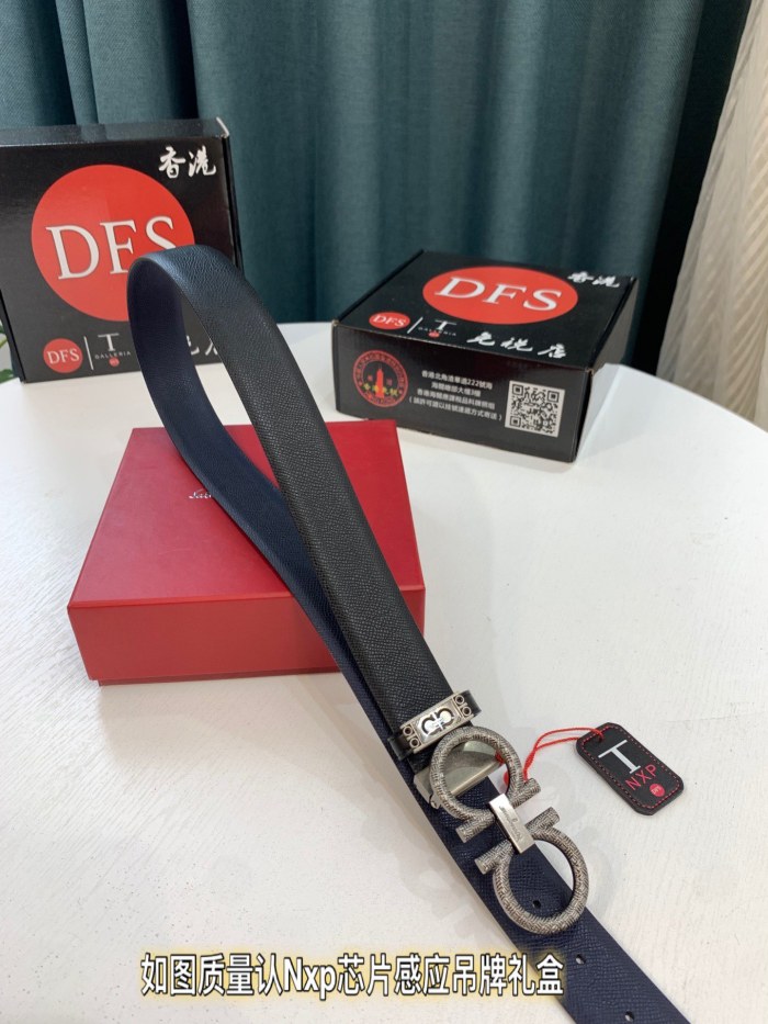 Streetwear Belt Ferragamo 319464 size:3.5cm