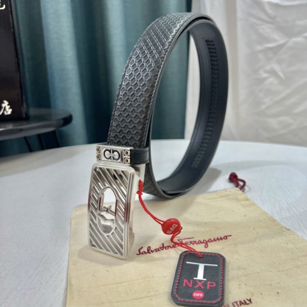 Streetwear Belt Ferragamo 319568 size:3.5cm