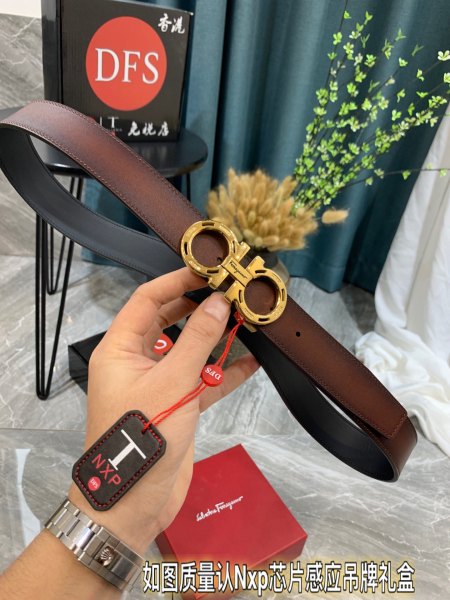 Streetwear Belt Ferragamo 319778 size:3.5cm