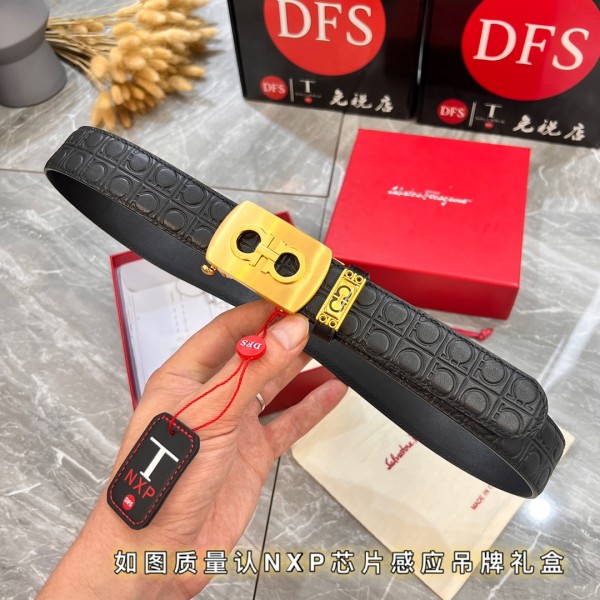 Streetwear Belt Ferragamo 319821 size:3.5cm
