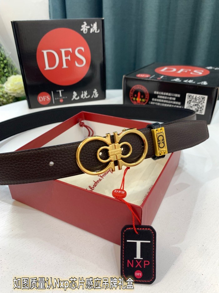 Streetwear Belt Ferragamo 319474 size:3.5cm