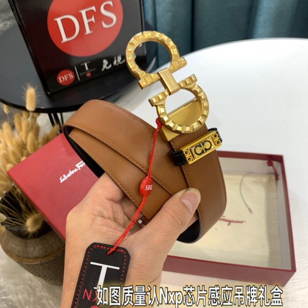 Streetwear Belt Ferragamo 319641 size:3.5cm