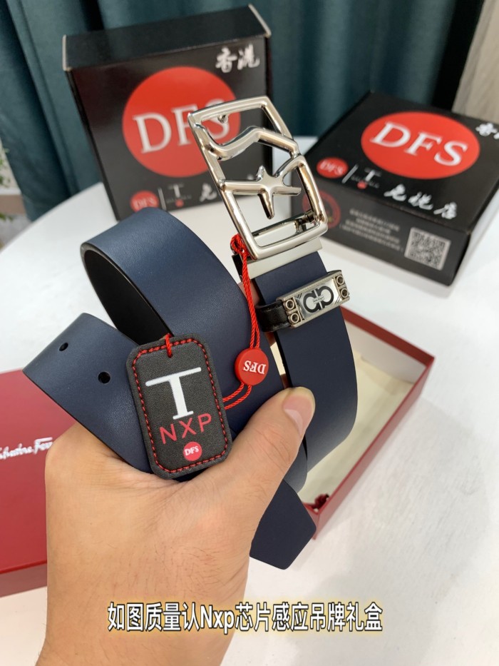 Streetwear Belt Ferragamo 319514 size:3.5cm