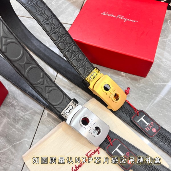 Streetwear Belt Ferragamo 319821 size:3.5cm