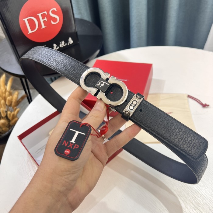 Streetwear Belt Ferragamo 319606 size:3.5cm