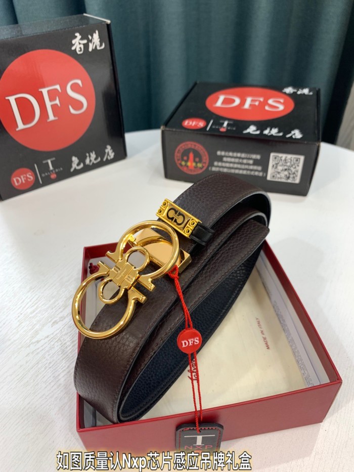 Streetwear Belt Ferragamo 319474 size:3.5cm