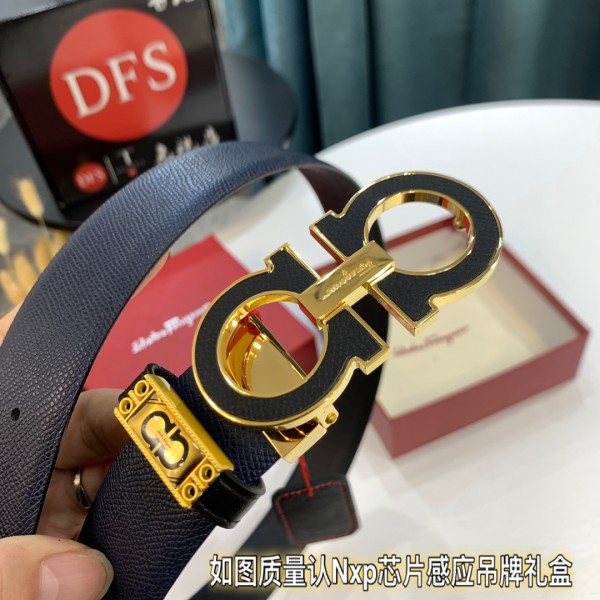 Streetwear Belt Ferragamo 319440 size:3.5cm