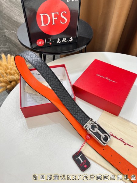 Streetwear Belt Ferragamo 319767 size:3.5cm