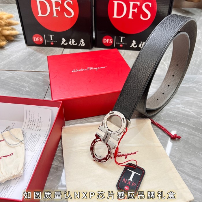 Streetwear Belt Ferragamo 319808 size:3.5cm