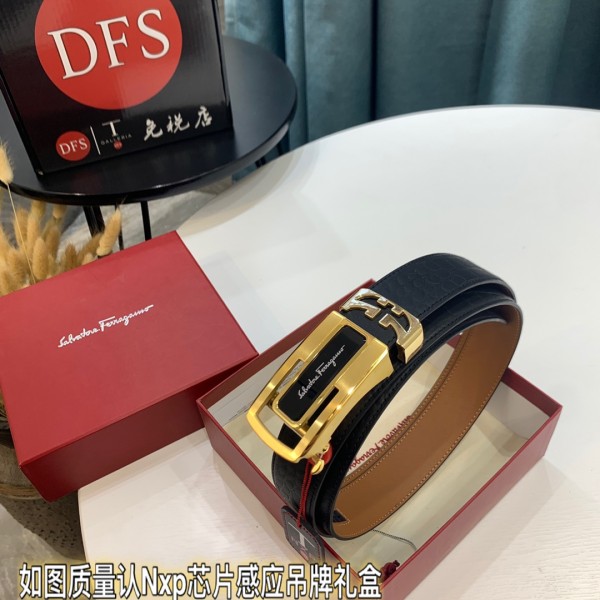 Streetwear Belt Ferragamo 319510 size:3.5cm