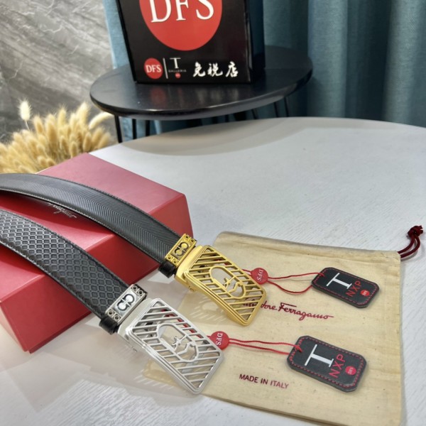 Streetwear Belt Ferragamo 319568 size:3.5cm