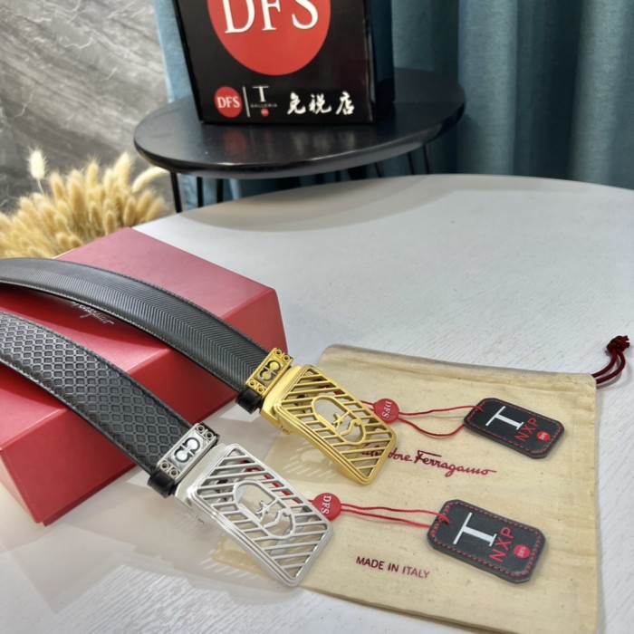 Streetwear Belt Ferragamo 319567 size:3.5cm