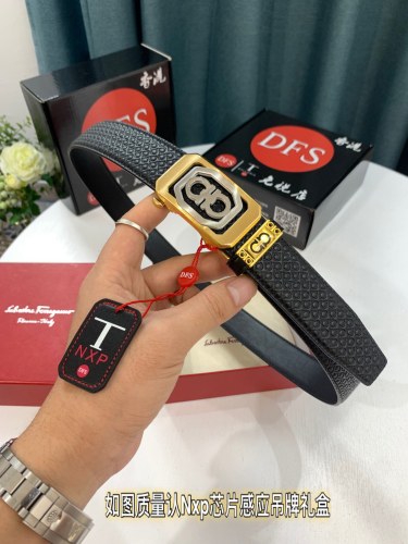 Streetwear Belt Ferragamo 319461 size:3.5cm