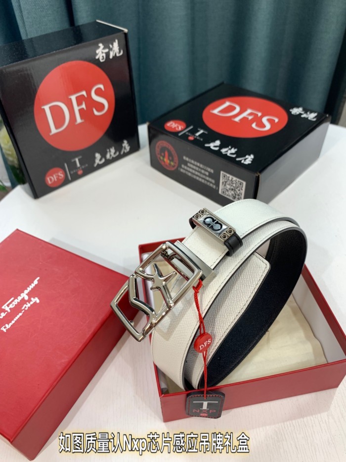 Streetwear Belt Ferragamo 319621 size:3.5cm