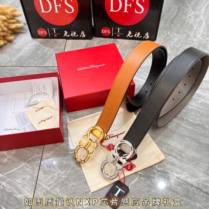 Streetwear Belt Ferragamo 319809 size:3.5cm