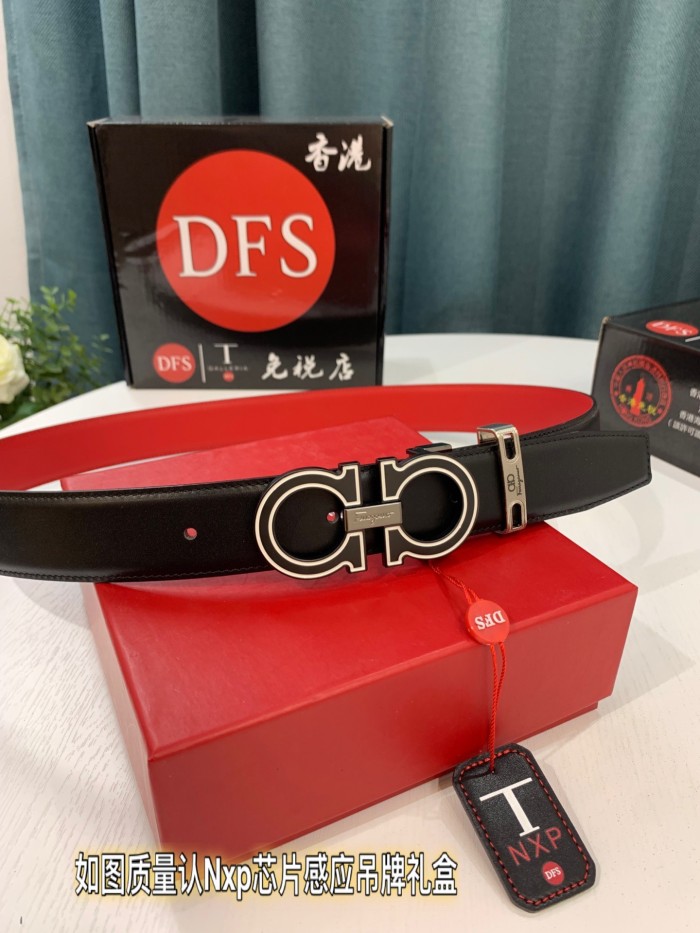 Streetwear Belt Ferragamo 319486 size:3.5cm