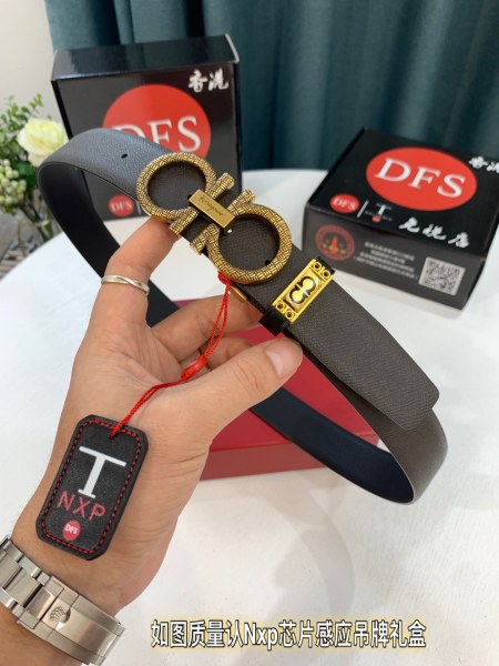 Streetwear Belt Ferragamo 319465 size:3.5cm