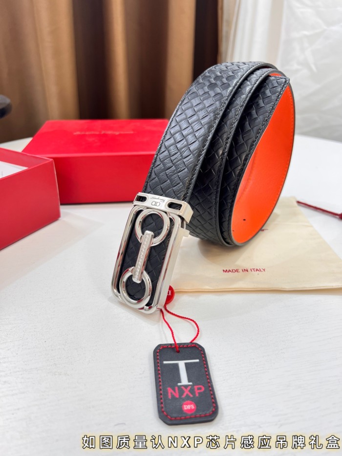 Streetwear Belt Ferragamo 319767 size:3.5cm