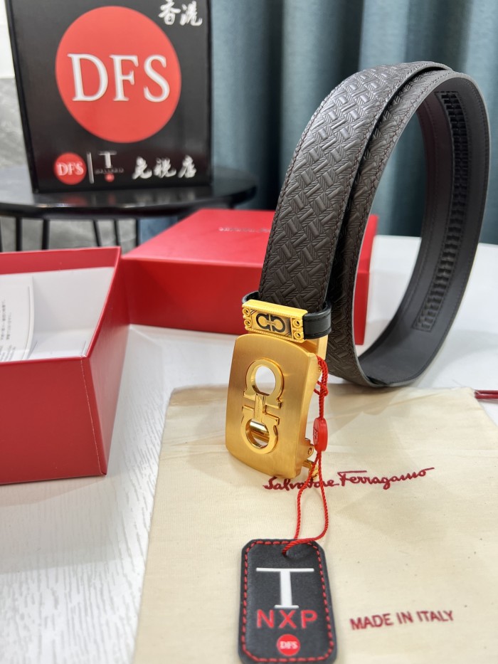 Streetwear Belt Ferragamo 319675 size:3.5cm