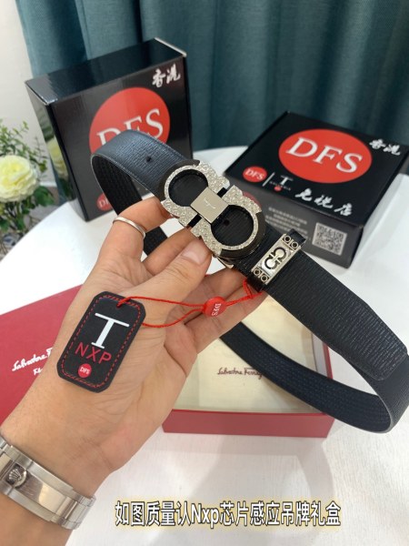 Streetwear Belt Ferragamo 319491 size:3.5cm