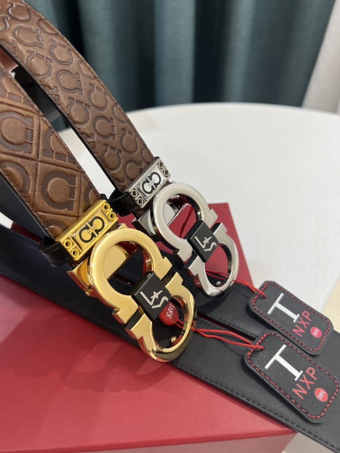 Streetwear Belt Ferragamo 319575 size:3.5cm