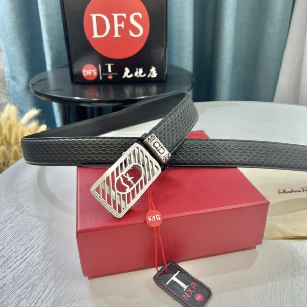Streetwear Belt Ferragamo 319568 size:3.5cm