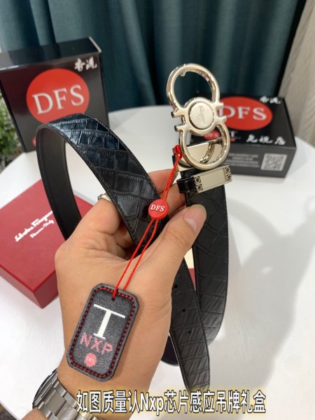 Streetwear Belt Ferragamo 319497 size:3.5cm