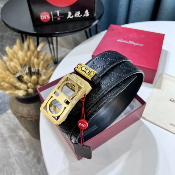 Streetwear Belt Ferragamo 319630 size:3.5cm