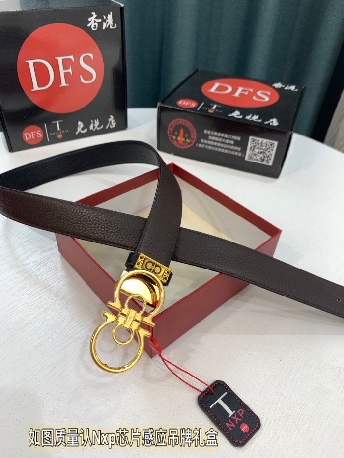 Streetwear Belt Ferragamo 319474 size:3.5cm