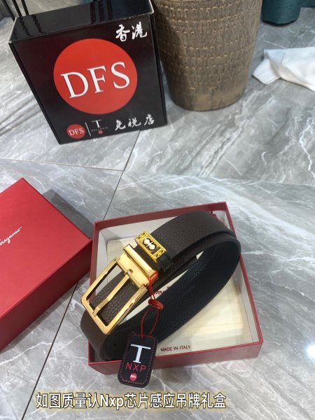 Streetwear Belt Ferragamo 319535 size:3.5cm