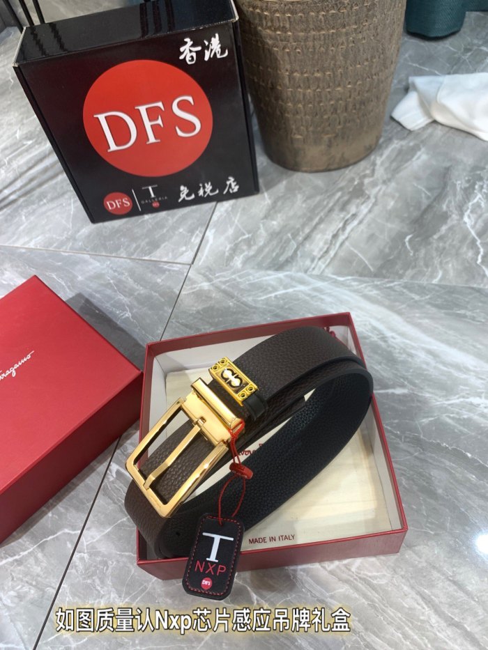 Streetwear Belt Ferragamo 319535 size:3.5cm