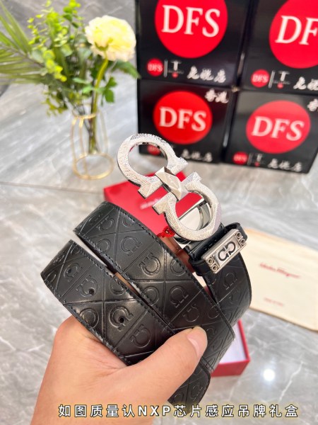 Streetwear Belt Ferragamo 319827 size:3.5cm