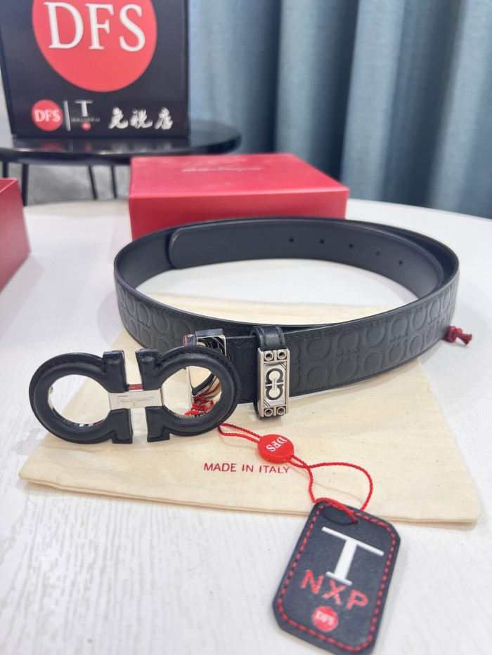 Streetwear Belt Ferragamo 319579 size:3.5cm