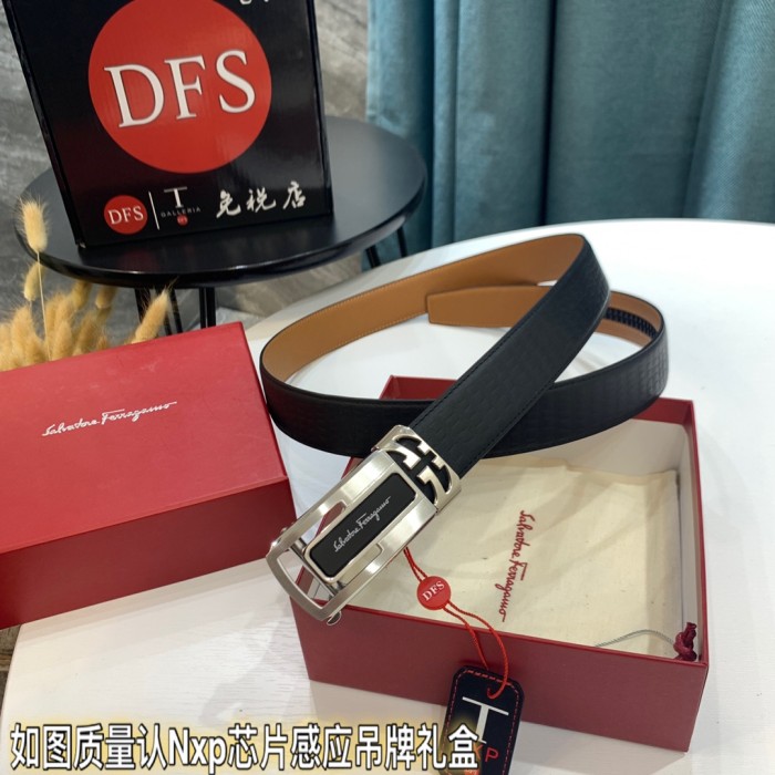 Streetwear Belt Ferragamo 319509 size:3.5cm